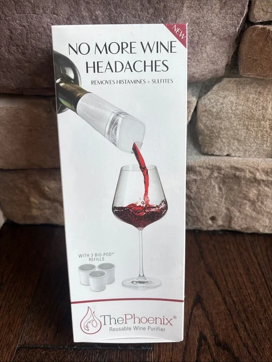 Reusable Wine Purifier - White (No More Wine Headaches)