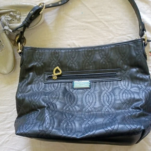 Bella Russo | Quilted Tote, NWOT,  black, 15 x 14 x 6, adjustable strap
