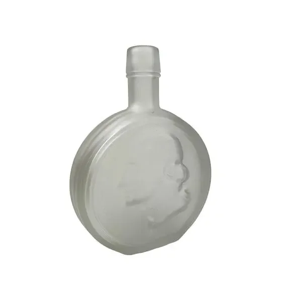 VINTAGE Wheaton George Washington Frosted Glass President Decanter Bottle