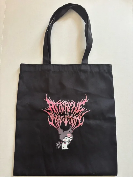 Sanrio Kuromi Black Graphic Tote