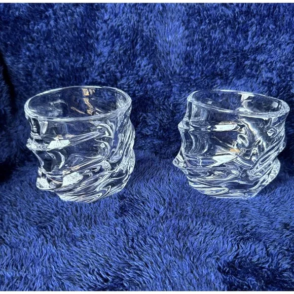 Iceberg Glacier Whiskey‎ Tumblers Heavy Oval 10oz Griper Glass For Spirits Storm