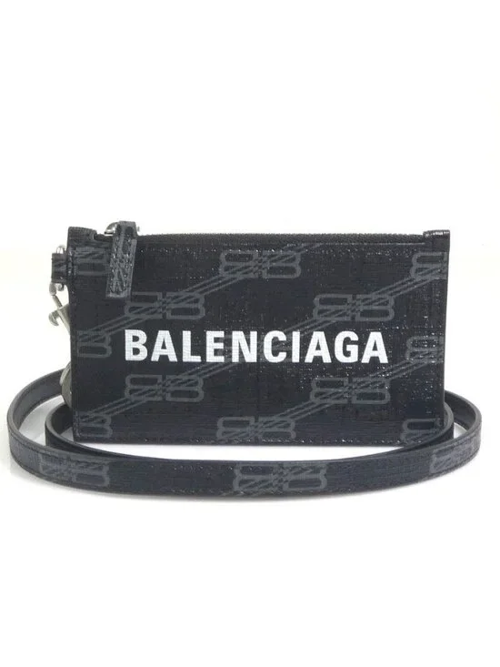 Balenciaga Coin Case Coin Purse Black