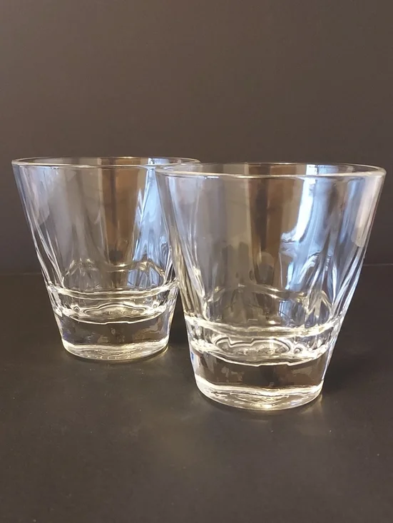 Buchanan's Scotland Collectible Heavy Base Whiskey Glasses Set of 2