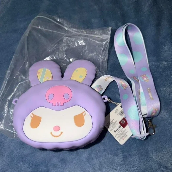 Hello Kitty & Friends KUROMI 3D Silicone Shoulder Purse Crossbody Phone Bag