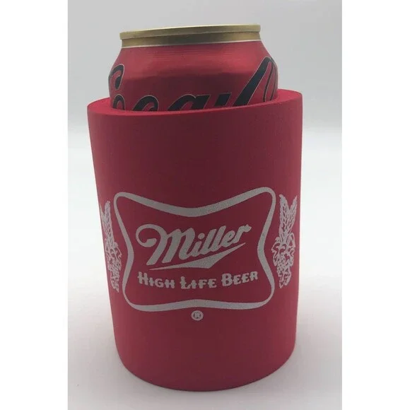 Miller High Life Beer Koozie Red Foam Tailgating Party VINTAGE