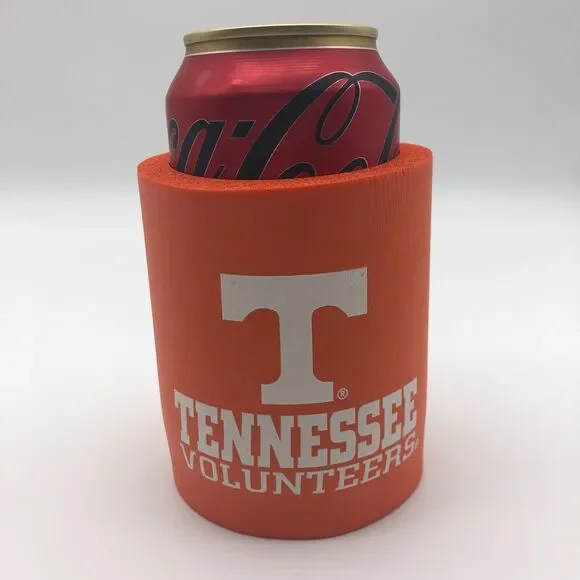 Tennessee Volunteers Vols Beer Koozie Orange Foam Tailgating Party VINTAGE