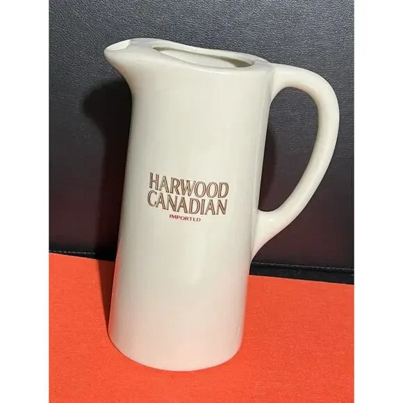 Harwood‎ Canadian Pub Pitcher Jug 8” Canadian Whiskey Vintage Ceramic Water