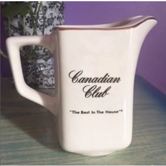 Vintage Water/Bar Pitcher Canadian Club