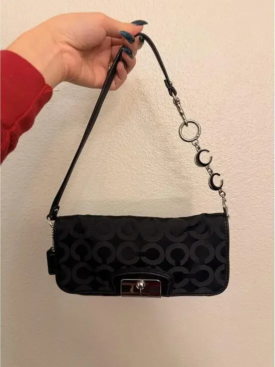 Black Coach Kristin Wristlet/Wallet