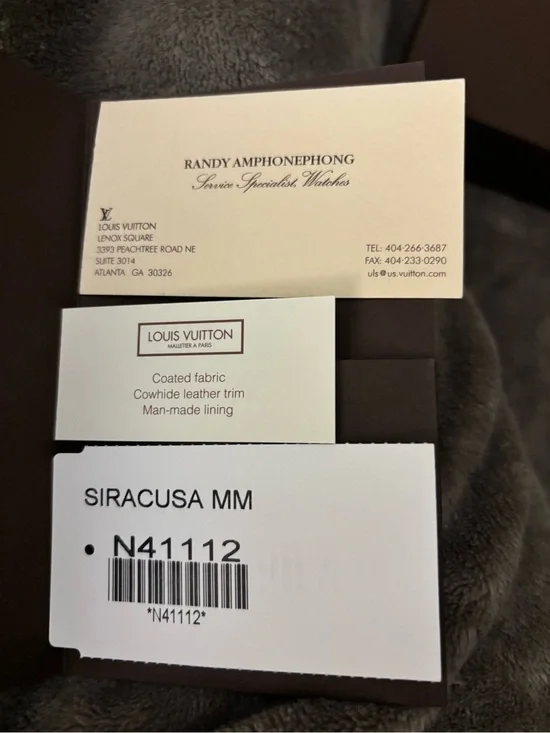 Louis Vuitton Brown Branded Booklet with White Insert