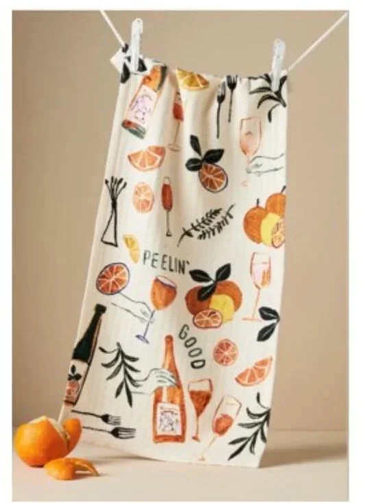 Anthropologie Peelin’ Good Bar Dish Towel - NWT