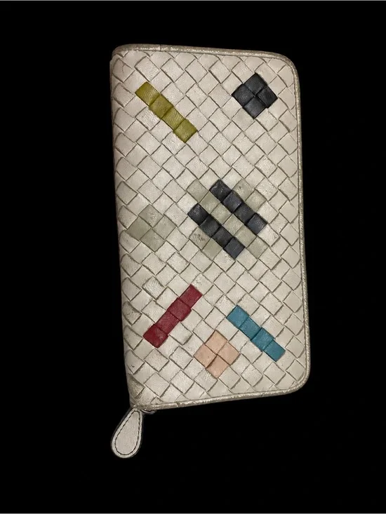 Rare limited edition Bottega Venetia Pixel wallet.