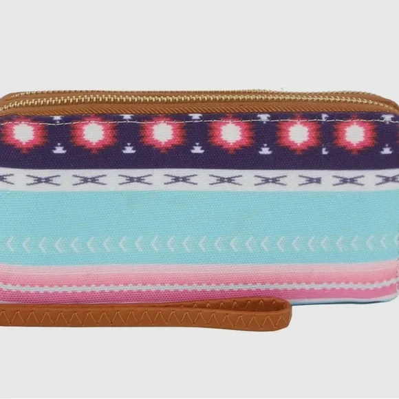 Multicolored Native Indian Print Wallet‎