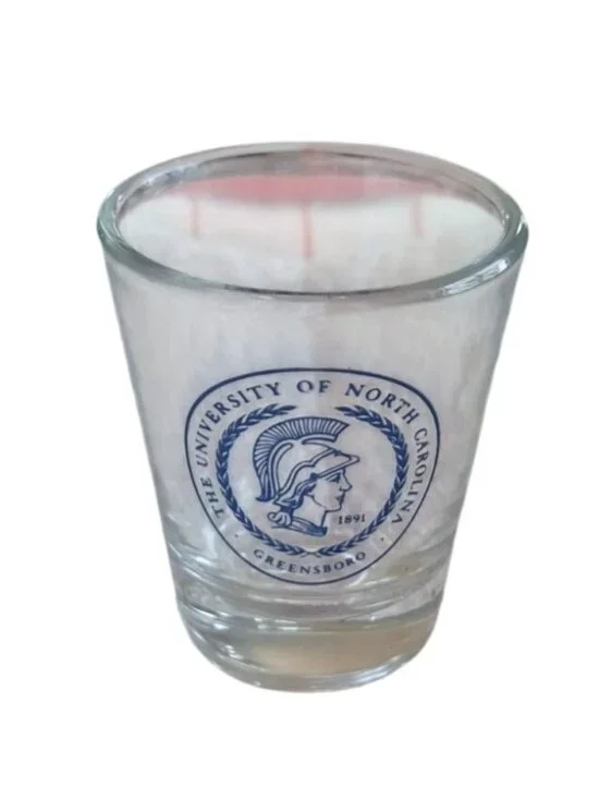 UNCG Greensboro Shot Glass Blue Logo 2oz NCAA College Barware Fan Collectible