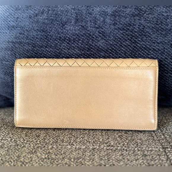 Bottega Veneta Intrecciato Leather Long Flap Wallet
