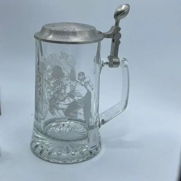 Vintage 1998 Avon NFL etched beer stein made in Germany.