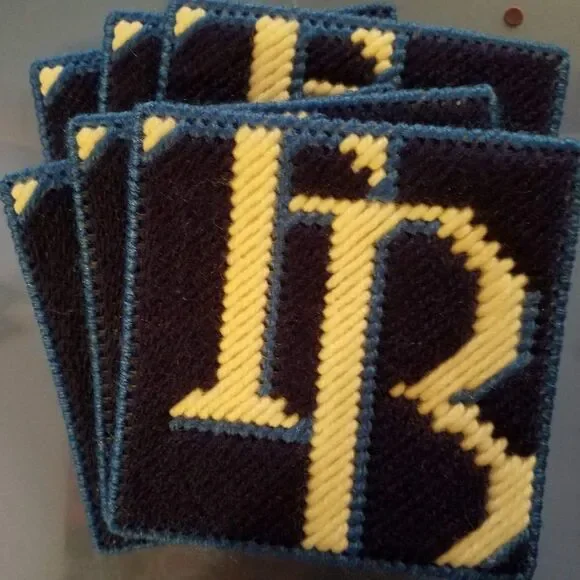 Tampa Bay Rays Baseball Team Logo Drink Coasters Blue & White – Set of 6