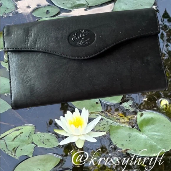 Buxton Heiress RFID Black Leather Wallet/Organizer NWOT