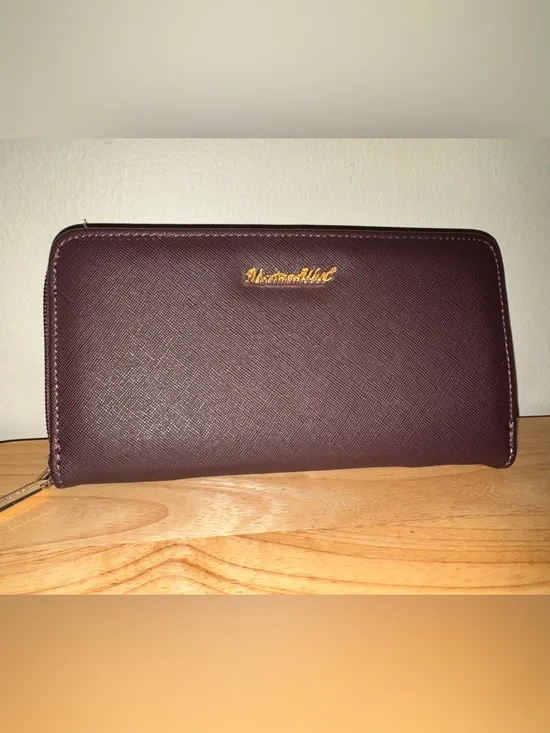 Montana west coffee accordion zip wallet