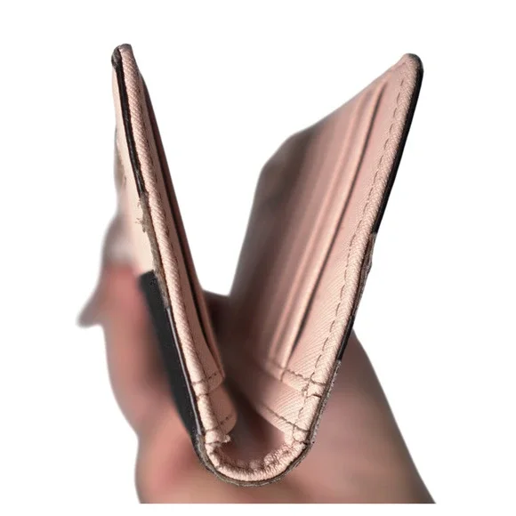 Kate Spade Stacy Wallet Cream Black Saffiano Leather Bifold