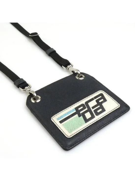 Prada Card Case Holder Neck Strap