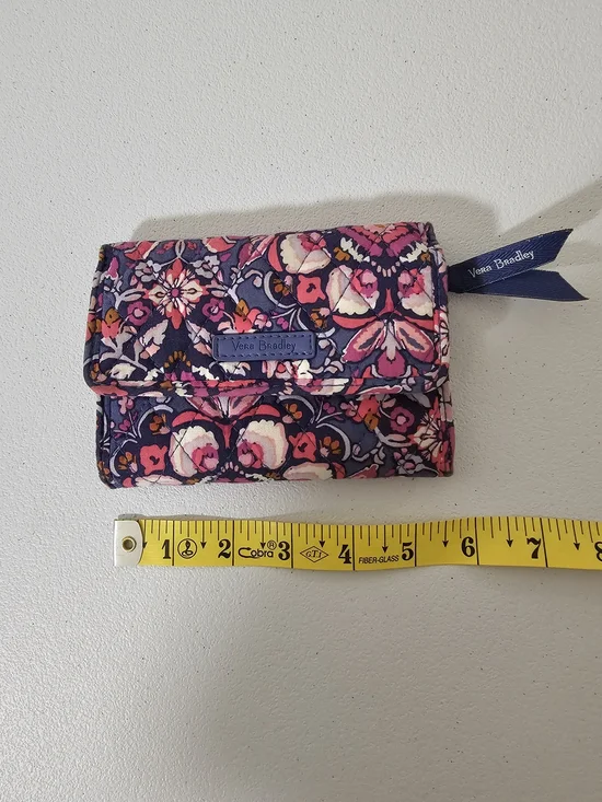 Vera Bradley Women’s Multicolor Floral Folding Wallet, Credit Card