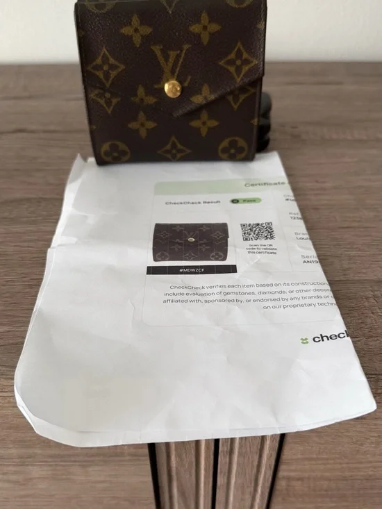Louis Vuitton Brown Monogram Snap Compact Wallet