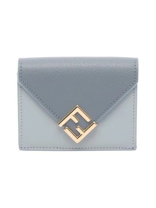 Fendi Trifold Wallet FF Diamond Leather