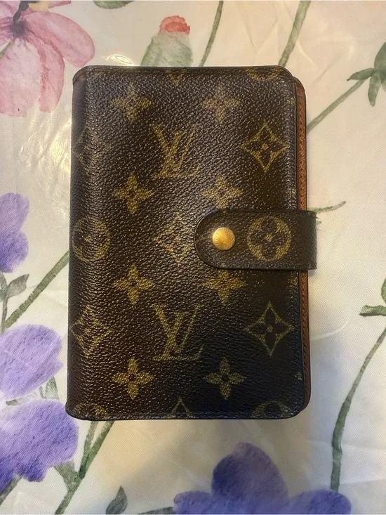 Louis Vuitton Monogram Wallet in Brown and Gold