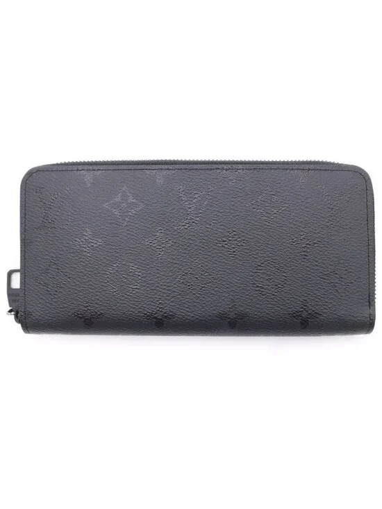 Louis Vuitton Monogram Midnight Zippy Wallet Horizontal Noir Leather Black