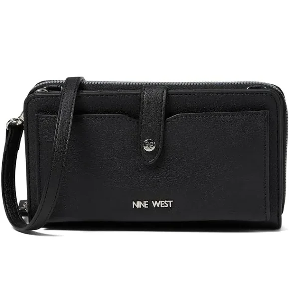 Nine West Black Crossbody Wallet