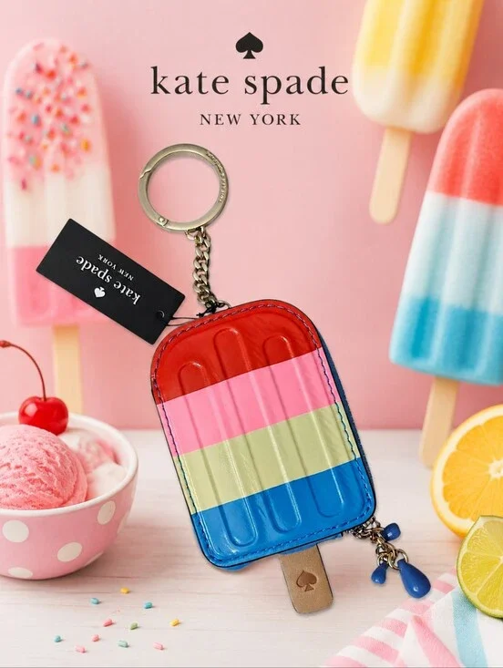 Kate Spade Popsicle Coin Purse Keychain