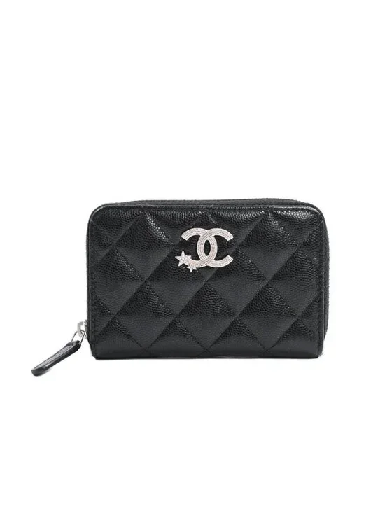 Chanel Compact Wallet Zip Coin Purse