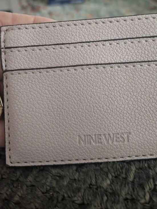 Nine West Blush Pink Leather Card Holder