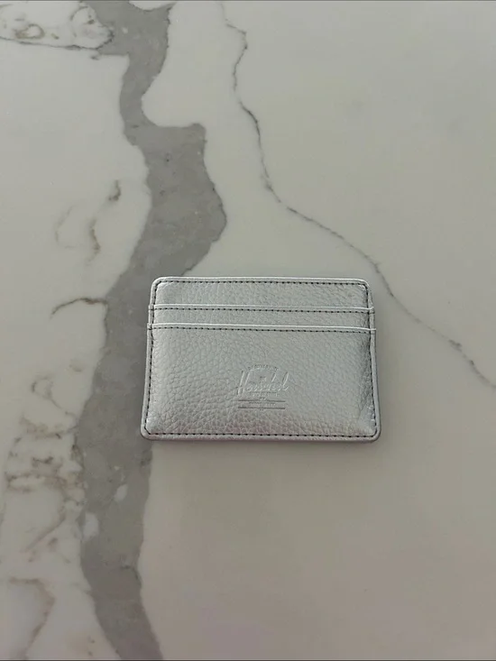 Herschel Supply Company Metallic Silver Card Holder