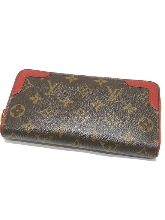 Louis Vuitton Zippy Wallet Monogram Retiro Cerise Zip Around
