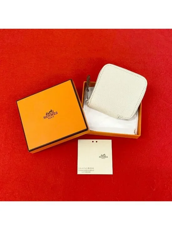 Hermes Azap Compact Silk in Veau Coin Case Gris Perle