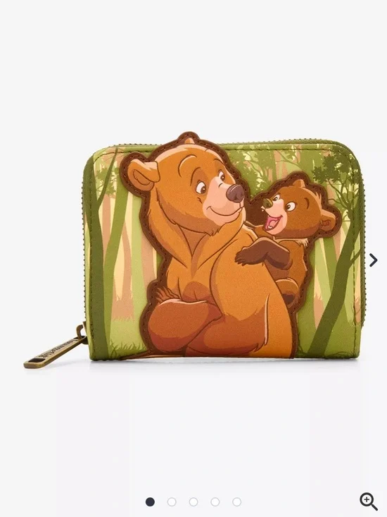 Loungefly Disney Brother Bear Koda & Kenai Small Zip Wallet