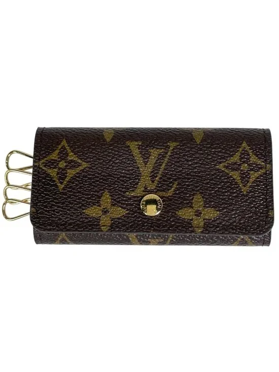 Louis Vuitton Multicles 4 Key Holder Key Hook Key Case Monogram Brown