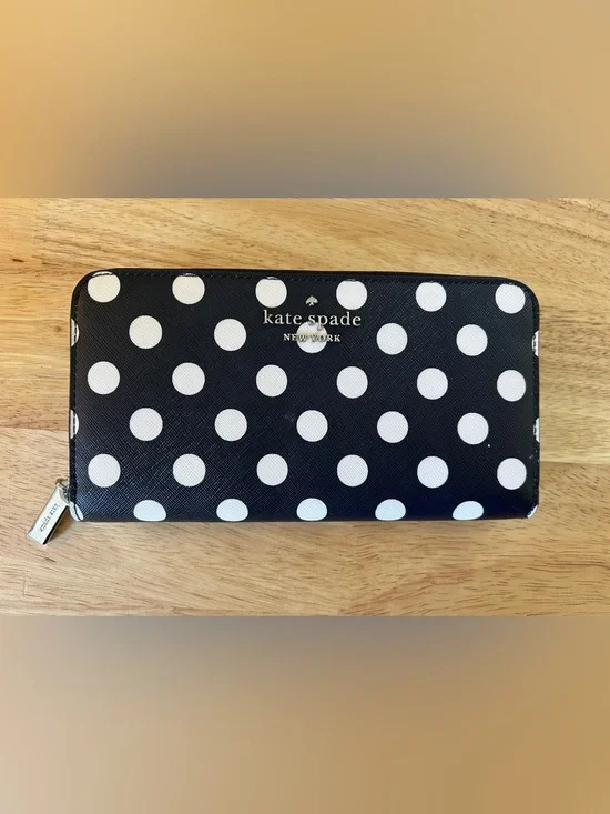 Kate Spade New York Sunshine Polka Dot Zip Wallet