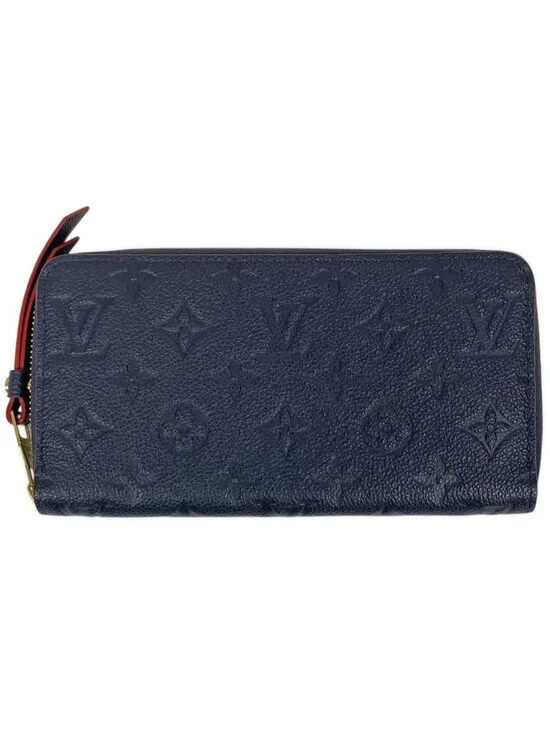 Louis Vuitton Zippy Wallet Round Zip Monogram Empreinte Marine