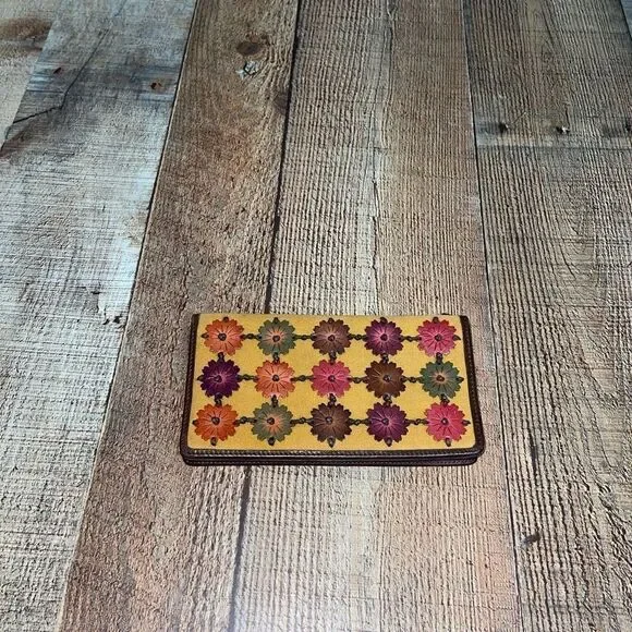 Floral leather multicolor Rolf’s wallet