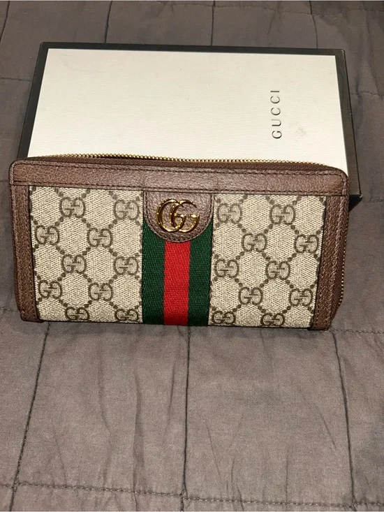 GUCCI Ophidia Zip-Around Wallet, 523154