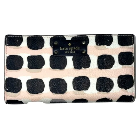 Kate Spade Neda Grove Slim Snap Leather Wallet