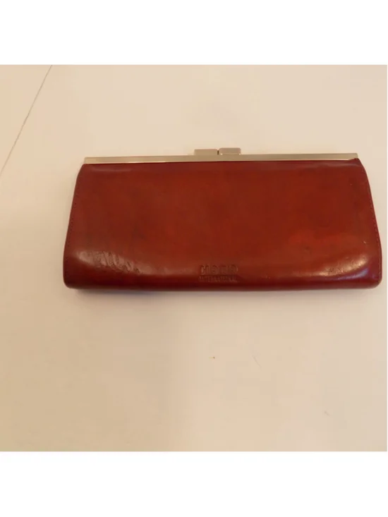 Women's Hobo International Red Leather Wallet One Size