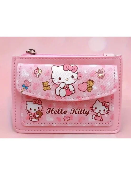 Adorable Hello Kitty Zipper Wallet – Coin, Credit Card & Cash Organizer