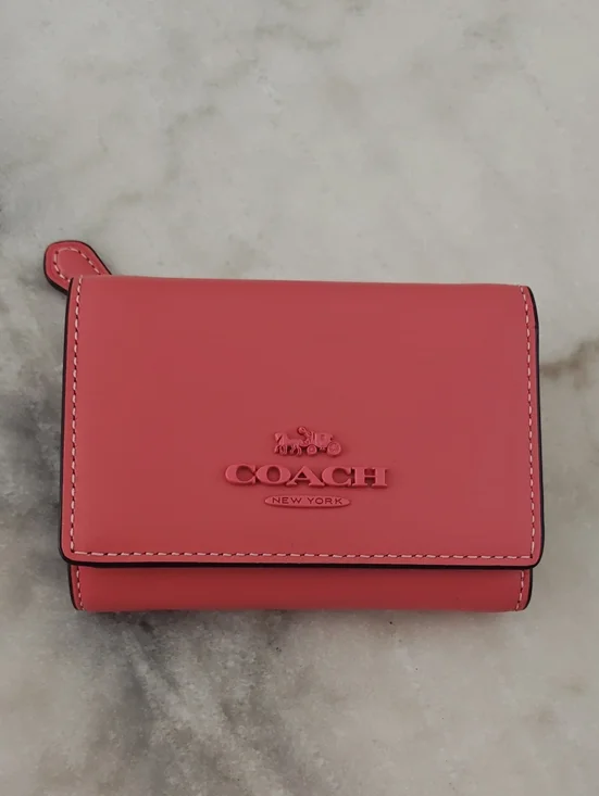 Coach Micro Wallet, Beautiful Red Color For The Summer! - NWOT