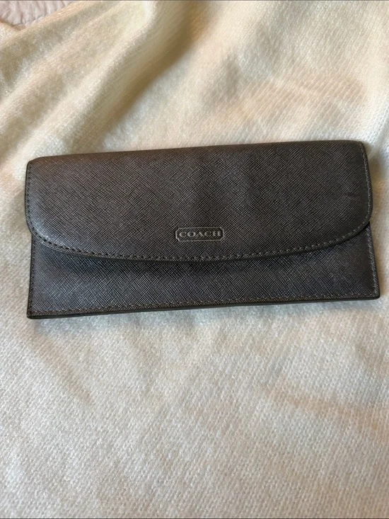 Coach Gray Envelope Wallet