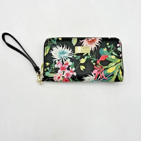 Liz Claiborne Black‎ Floral Wallet