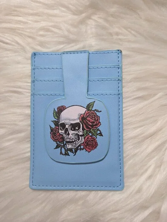 Skull w/ Roses Card Holder